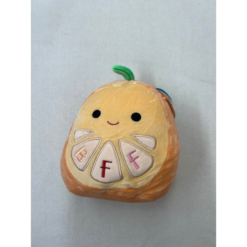 Squishmallows Orin 8" Orange Slice Fruit Plush | BFF Letters |‎ NWT | Kellytoy